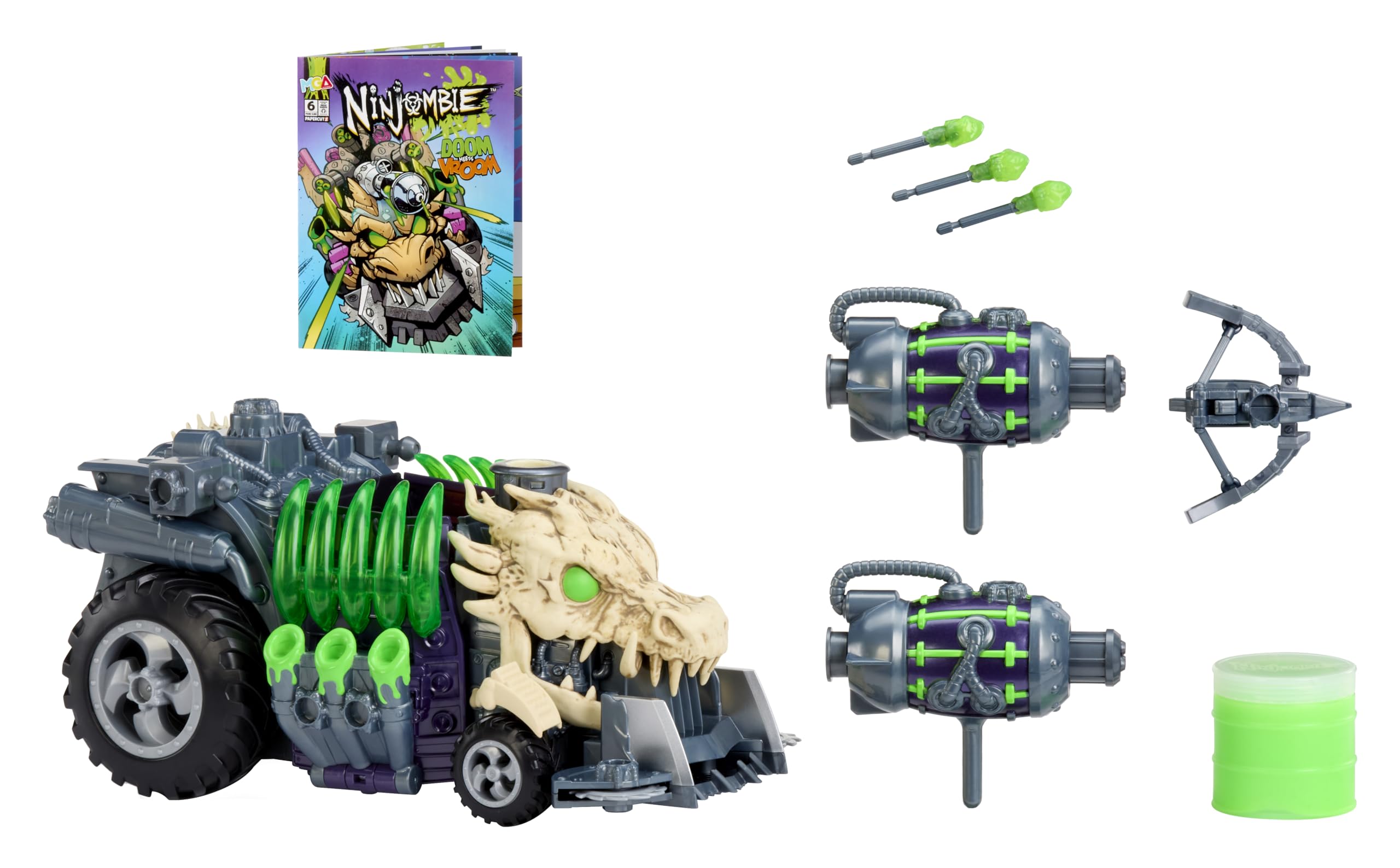 Amazon.com: Ninjombie Prime Slime Dragon Vehicle, Boys Action