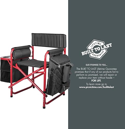 Miniatura 9 de Picnic Time Fusion – Silla plegable, Gris/Rojo