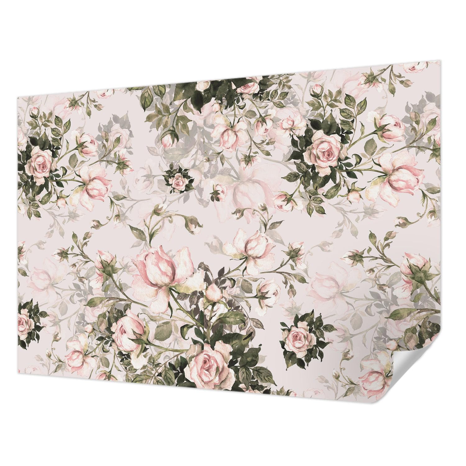 Décoration intérieure de chambre avec ce grand papier peint autocollant floral