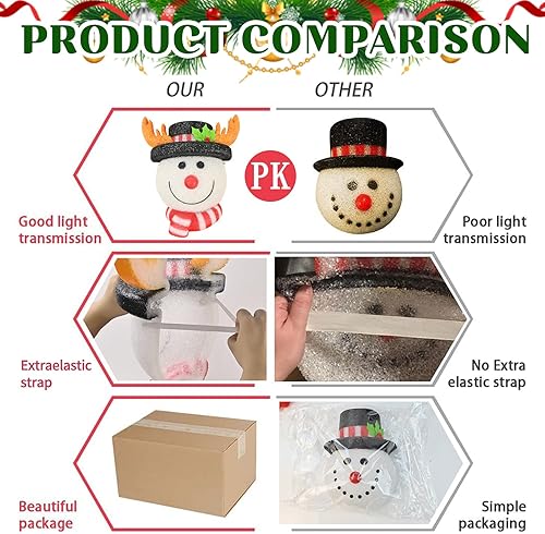 Miniatura 3 de 2 cubiertas de luz de porche de Navidad para las vacaciones, decoraciones interiores y exteriores para luces de porche, luces de garaje, puertas