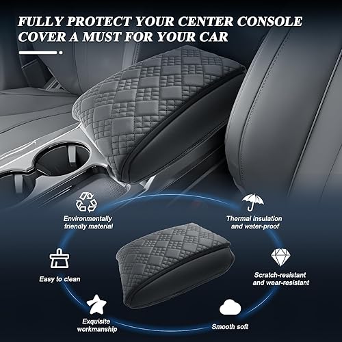 Vista 100 de BIBIBO Funda para reposabrazos de consola central Subaru Crosstrek 2024, cojín para reposabrazos 2023 2024 Subaru Crosstrek /2024 Subaru Impreza
