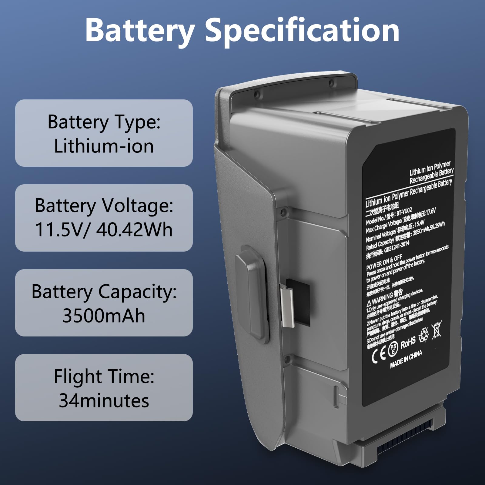 DJI AIR2S バッテリー DJI Intelligent Battery for Mavic Air 2/2S -2 Pack DJI
