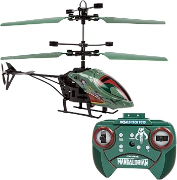 Star Wars Boba Fett RC Helicopter EasyFly Remote Control Helicopter with LED Lights, Durable Body, Coaxial & Rear Rotors Kids 8+