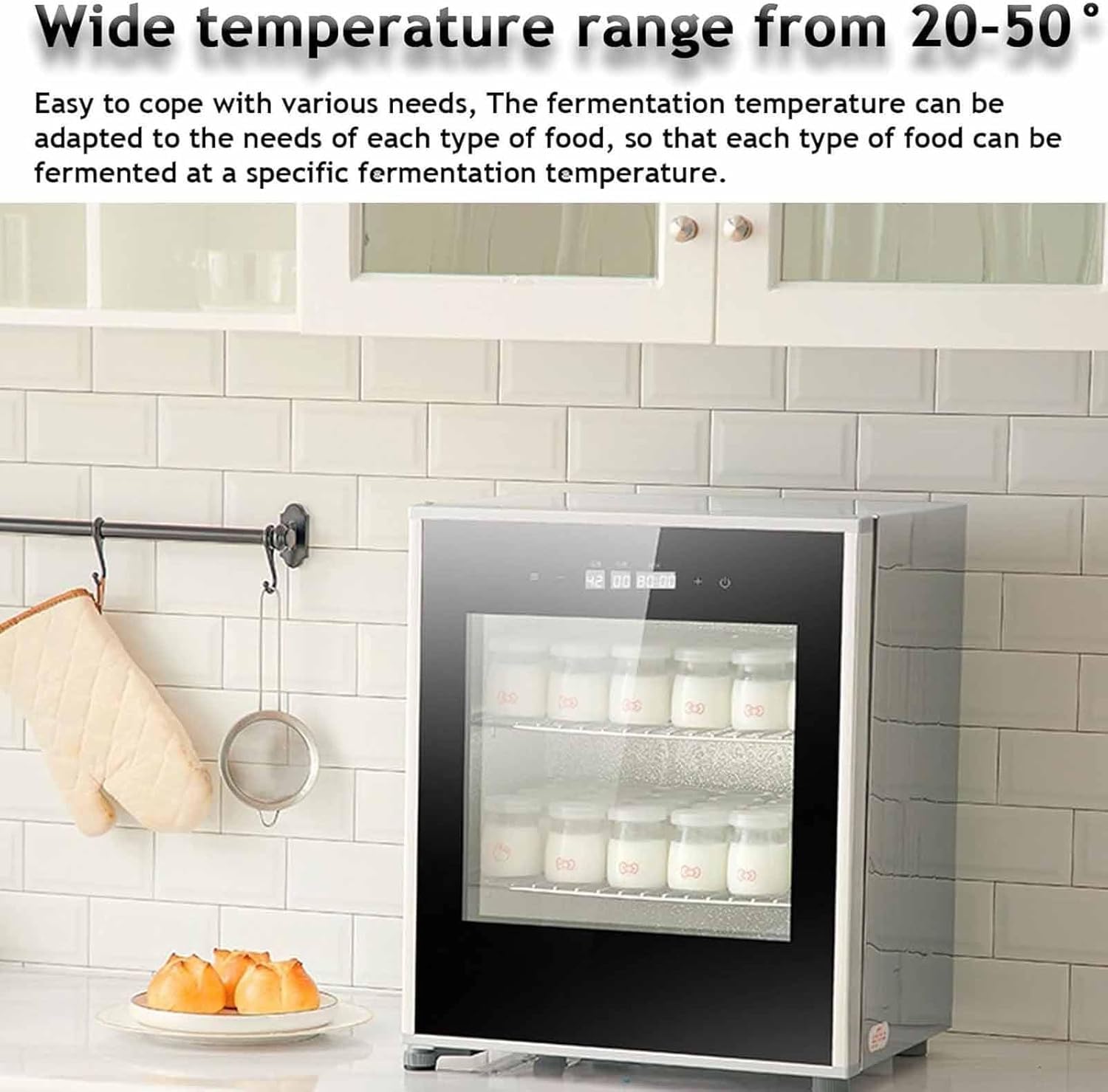 Machine à Lever La Pâte électrique 40l, Boîte De Fermentation du Pain, avec température réglable 20-50°C
