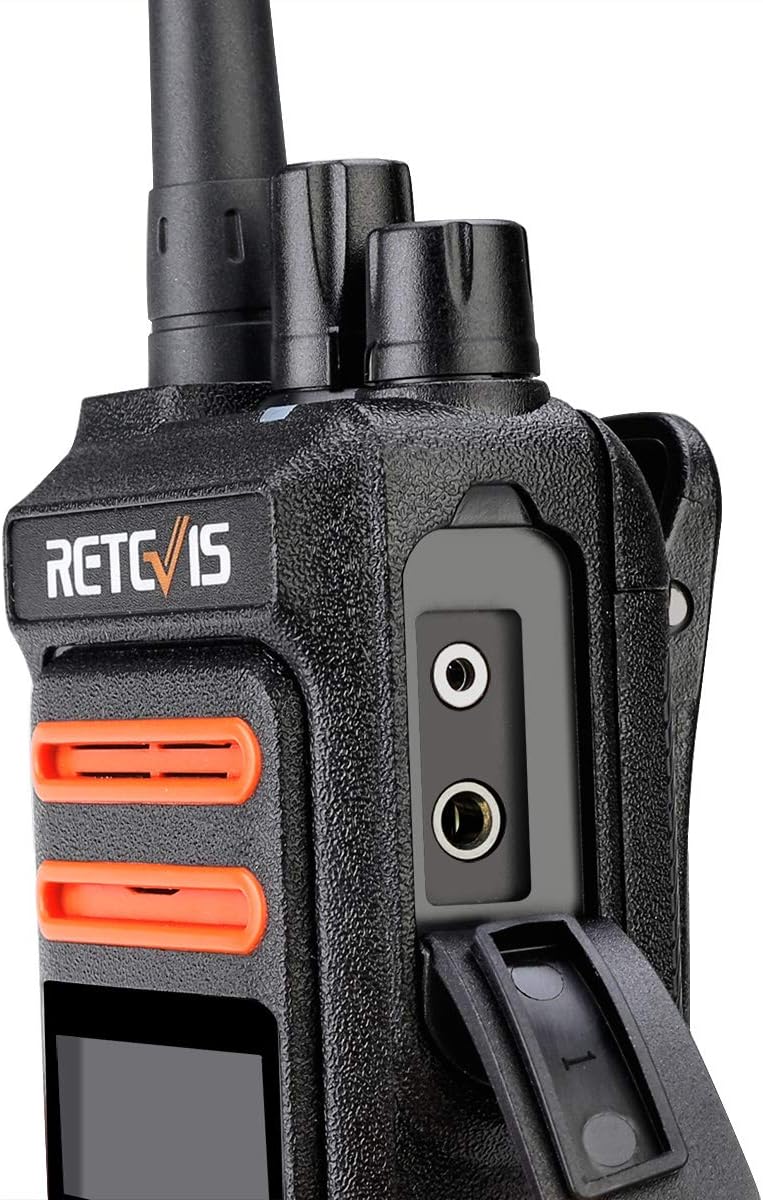 Image showing the dual display and dual standby feature of the Retevis RT76P radio.