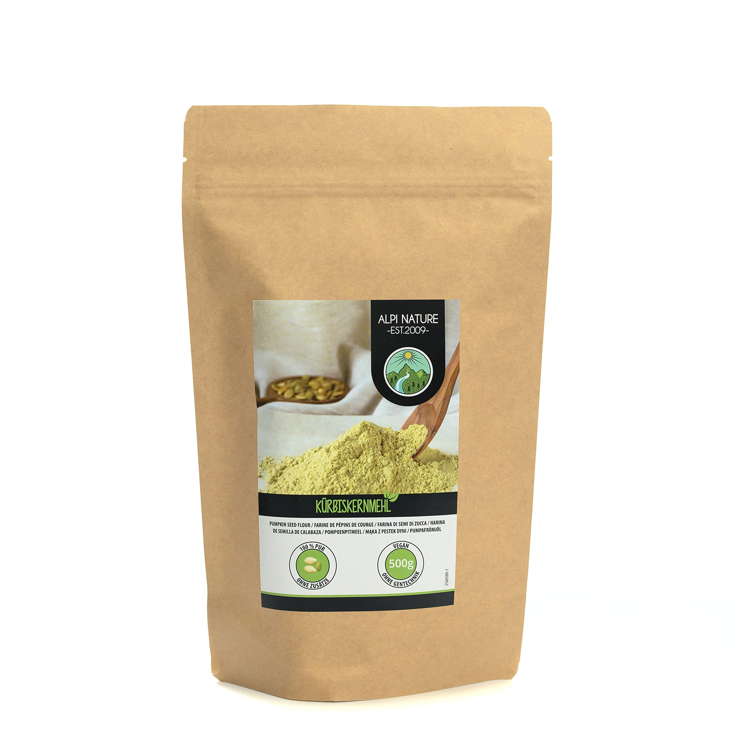 Semillas de Calabaza en Polvo 500g, Harina sin Gluten