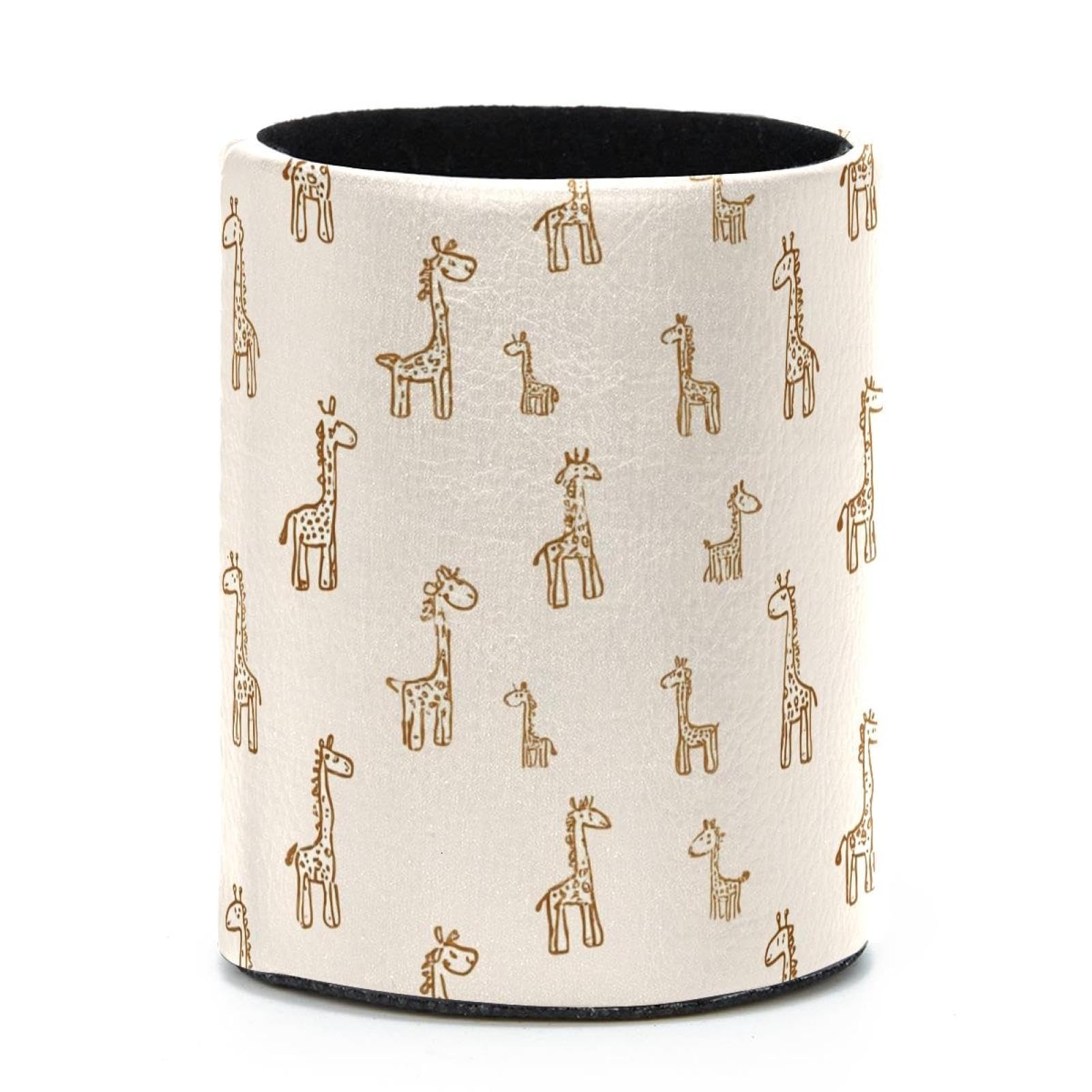 VAPOKF Round Pencil Holders for Desk, Giraffe Pen Holders Pen Pot Makeup Brushes Storage Desktop Stationery Supplies Organiser for Home Office