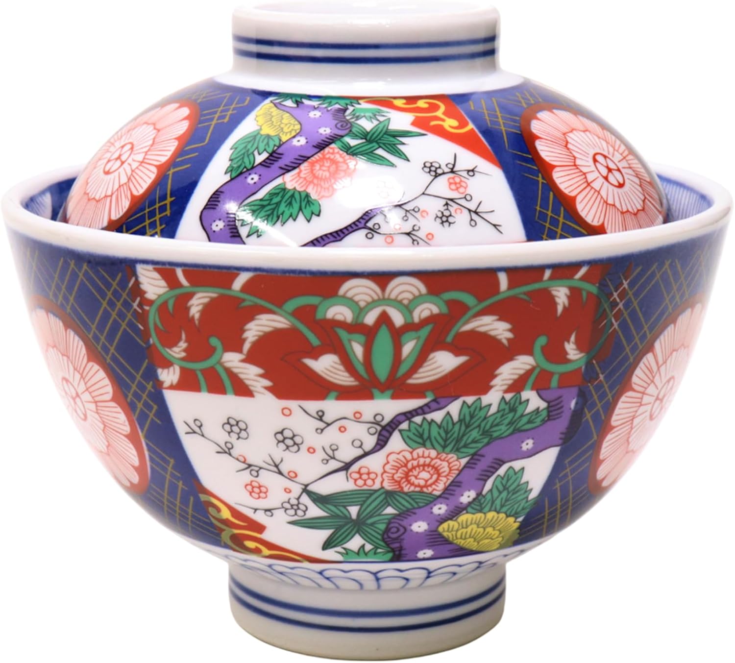 錦牡丹 丸蓋丼 [ 直径14.8 x 高さ12.8cm 700cc 661g 日本製 電子レンジ対応 食洗器対応 ]