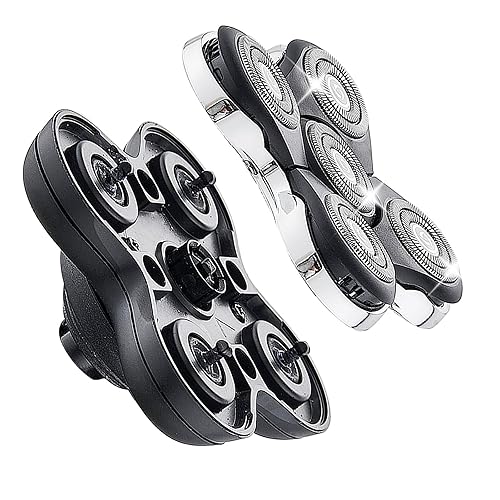 Miniatura 3 de Cabezal de repuesto para afeitadora de 5 cuchillas compatible con Skull Shaver Pitbull, Butterfly Kiss y Palm Electric Razor, 5 cuchillas, cabezales