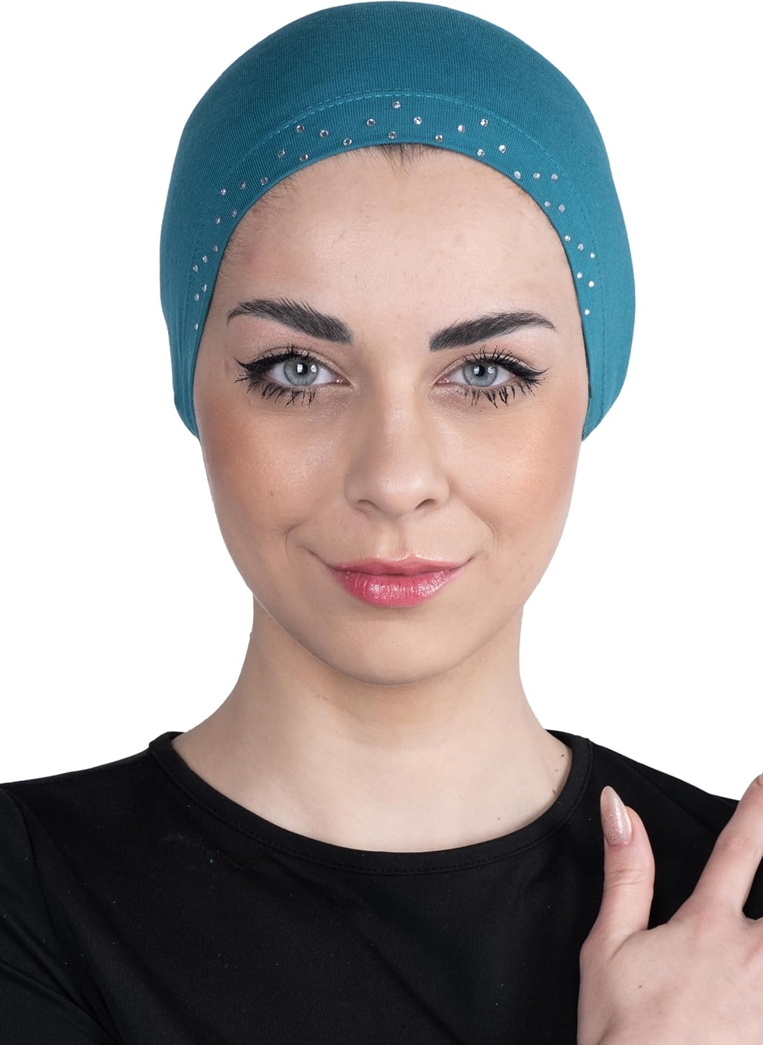 Chemo Headwear for Women Bamboo Cotton Hats for Women Head Scarf for Women's Hair Sleep caps Jewelled Style caps