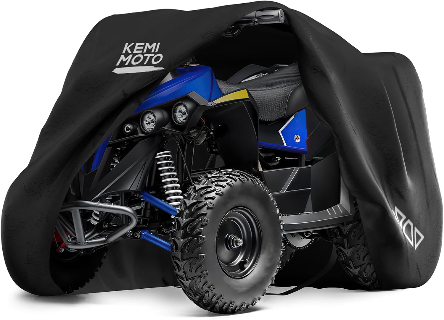 KEMIMOTO Little ATV Cover Small Size, Water-Resistant Little 4-Wheelers Cover, 300D Heavy Duty Quad Cover Compatible with X-PRO 40cc Eagle 40cc Razor Dirt Quad, 47Lx26Wx28H inch