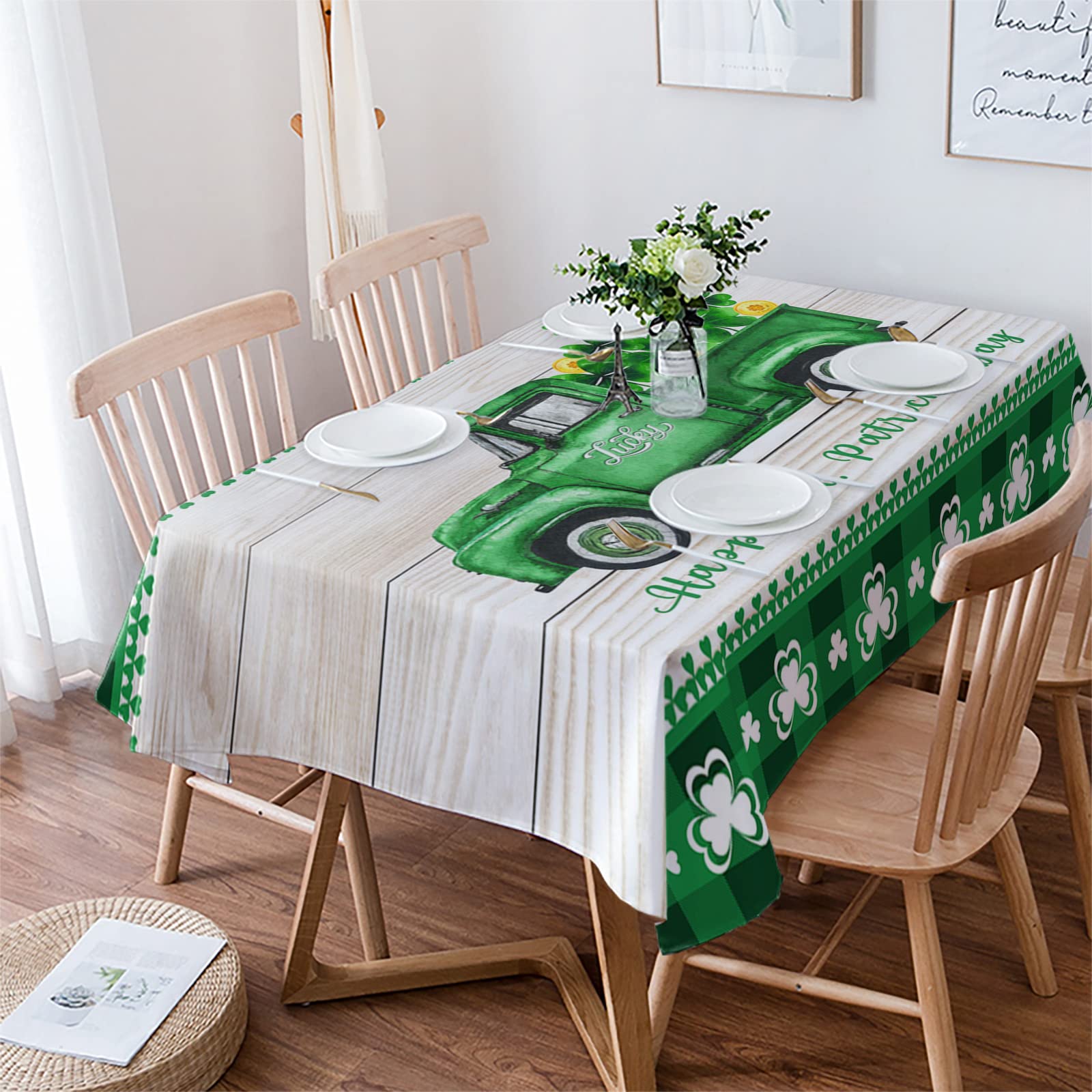 SASTYBALE Mantel Rectangular Para El 4 De Julio, 60 X 120 Pulgadas, Bandera  De Estados Unidos, image size:1600x1600