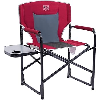kamp rite director's chair with side table