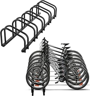 Liodux 5 Bike Stand Floor Rack Garage Bicycle Stands For Storage Indoor/Outdoor