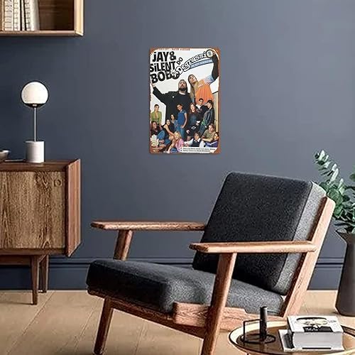 Miniatura 5 de ZTLLFV Jay and Silent Bob Do Degrassi - Póster retro con logotipo de lata para restaurante, decoración de pared, puerta del hogar, jardín, tienda,