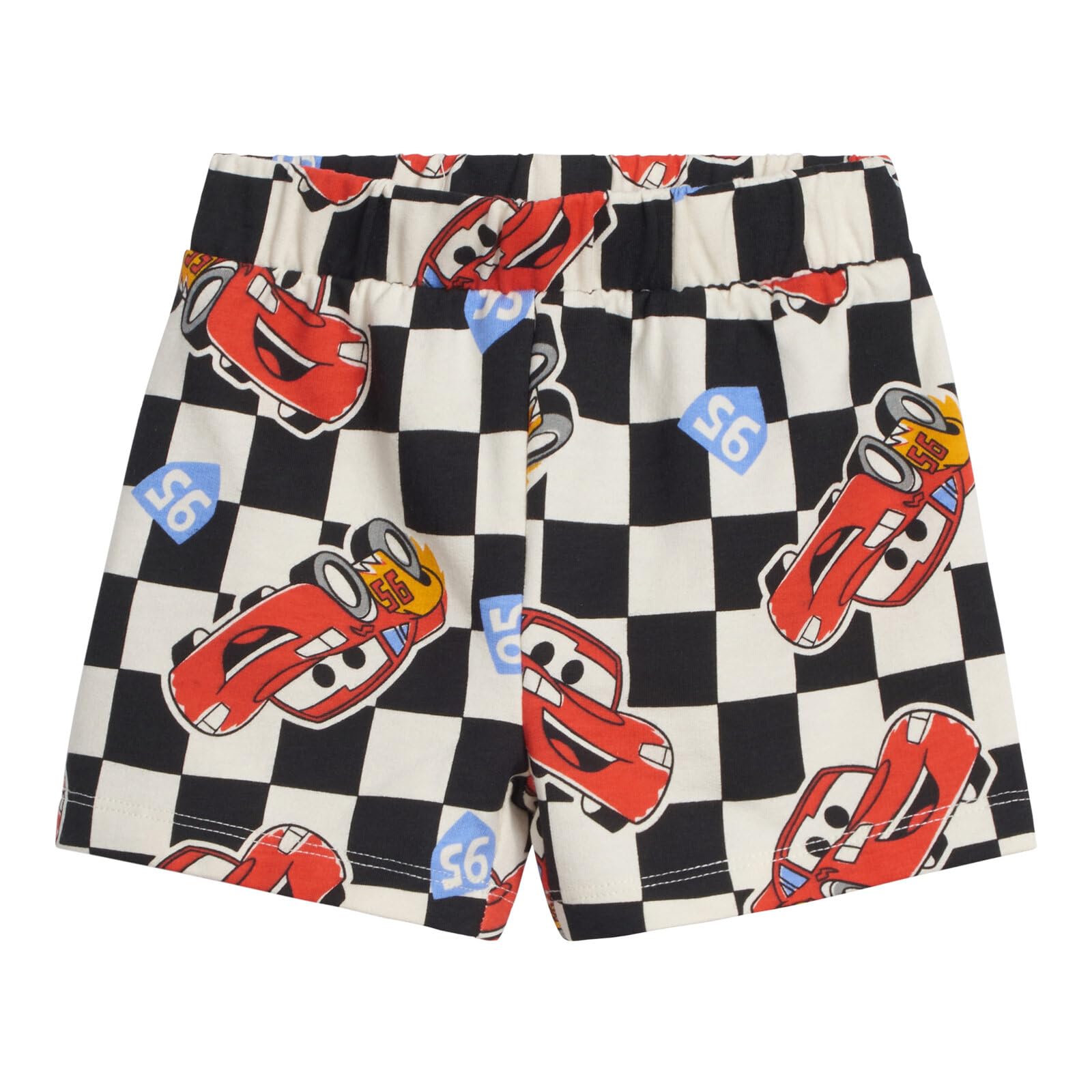 Disney Cars T-Shirt und Netz-Shorts, Outfit-Set für Kleinkinder bis große Kinder, Größen (18 Monate – 10–12)