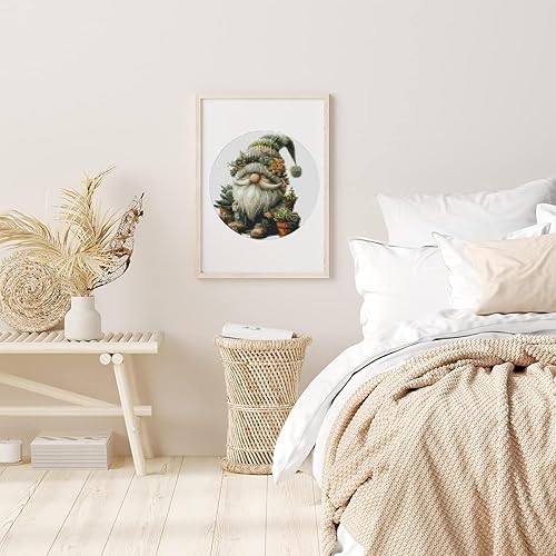 Miniatura 38 de Kits de punto de cruz estampados para adultos, kits de bordado de flores de gato negro para principiantes y adultos, patrones de 11 quilates