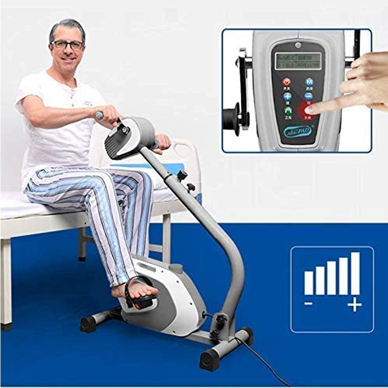 Elektryczna Maszyna Rehabilitacyjna, Sprzęt Do Rehabilitacji Kończyn Górnych I Dolnych, Pedałowy Przyrząd Do Ćwiczeń Ramion I Nóg Z Wyświetlaczem Lcd