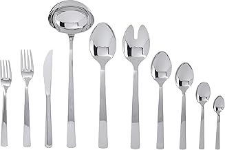 Faqueiro Aço Inox com Facas de Mesa Forjadas com 101 Peças Tramontina Oslo Prata