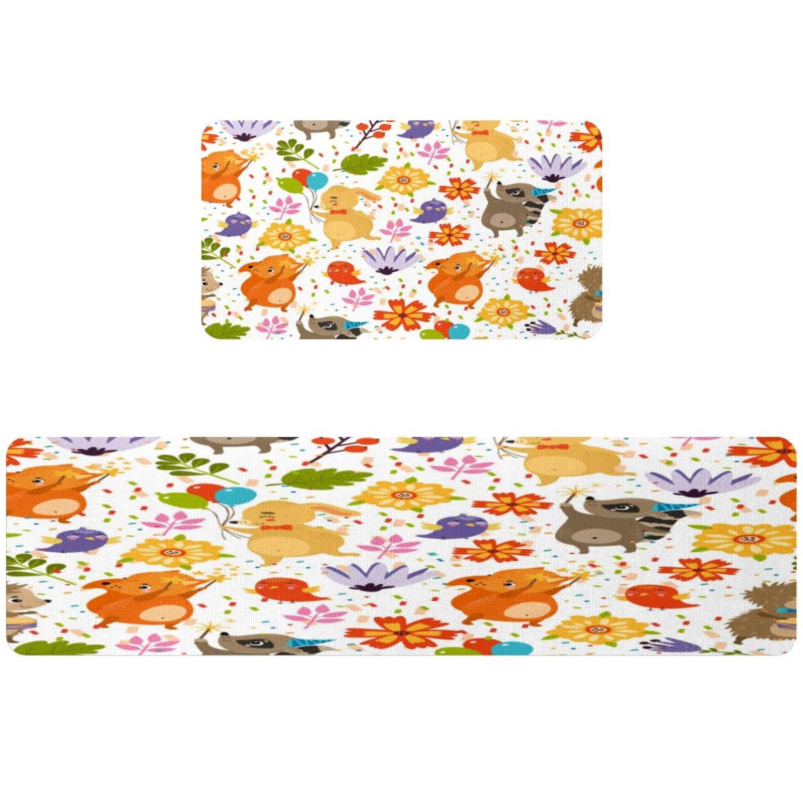 Tapete de cocina absorbente para un hogar alegre en pasillo y cuarto de lavado
