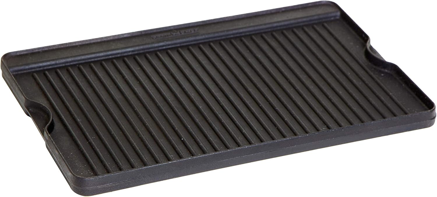 Camp Chef Reversible Pre-seasoned Cast Iron Griddle, Cooking Surface 16" x 24" : Large Cast Iron Griddle : Patio, Lawn & Garden