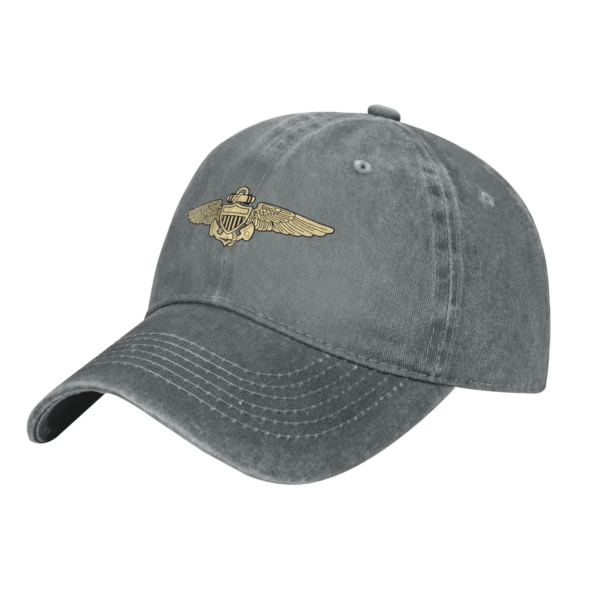 YINGD Cowboy Baseball Cap Naval Aviator Pilot Wings Hat Adjustable Sun Hat Casual Breathable Sports Cap for Men Women