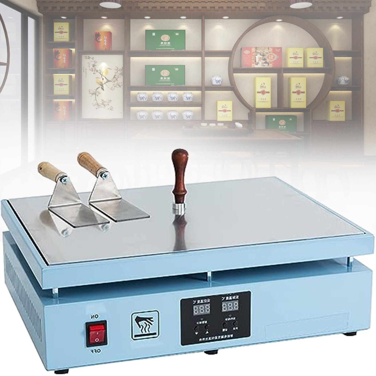 GYKOZY Cellophane Wrapping Machine, Manual Heat Sealer, Desktop PVC Film Sealing Device for Cigarettes and Perfume Packaging