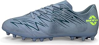 Nivia Encounter Mg 11 Football Stud for Men, Synthetic Leather Upper, Lightweight Insole,High-Shear Strength TPU Outsole, Ideal for Hard & Grassy Surfaces