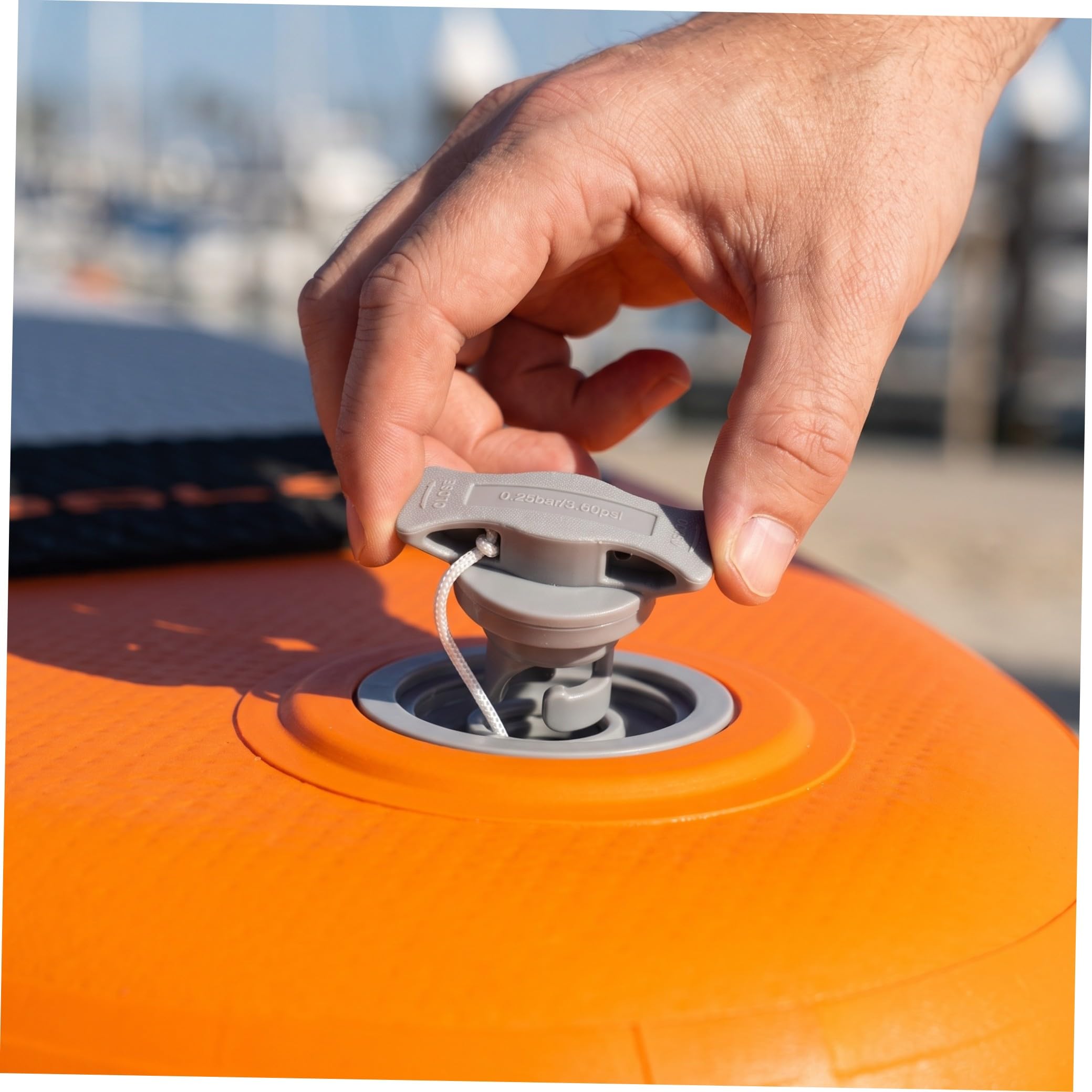 Toyvian Valvola SUP per Gommone Gonfiabile in PVC, Tappo Valvola Aria Forte Tenuta e Funzione Anti-Perdita, Accessorio per Kayak e Paddleboard