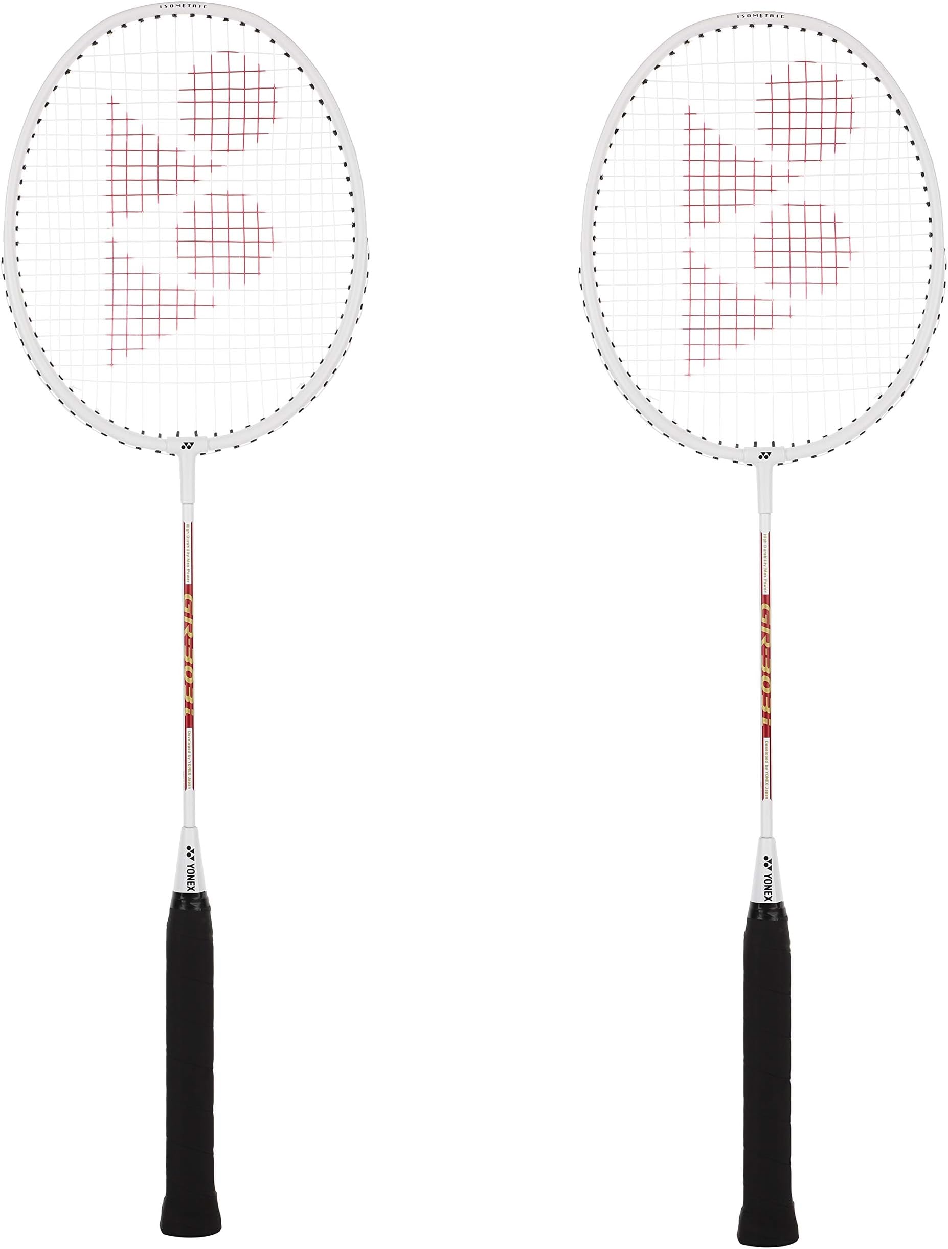 GR 303i Silver Aluminium Badminton Racquet with Full Cover (Made in India)