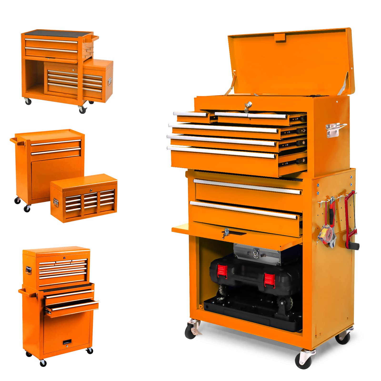 Buy 8Drawer Rolling Tool Chest，Removable Tool Storage with