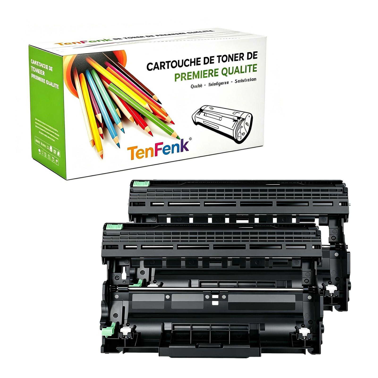Compatible Reemplazo Unidad De Tambor Para Ricoh Type 1190 431008 Para Uso Con Ricoh Fax 1190 1190L Impresora,(Negro- 12000 Páginas),2 pack