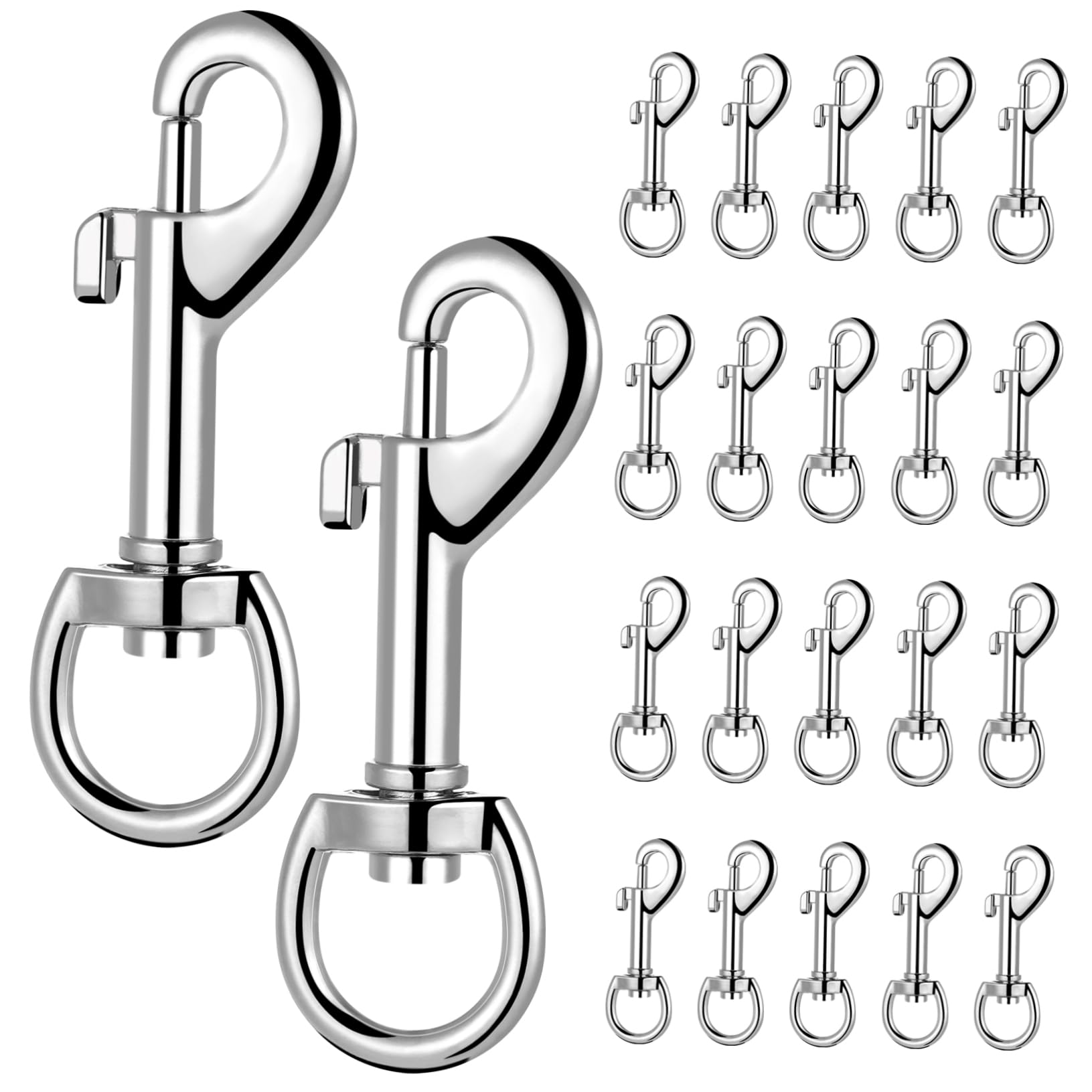Unomor Pcs Zinc Alloy Lock Snap Hook Key Clip Swivel Clip Keychain Clip Swivel Clasps Clips Keychain Bulk Pet Dog Leashes Detachable Hooks Dogs Swivel Bolt Leash Clips Collar