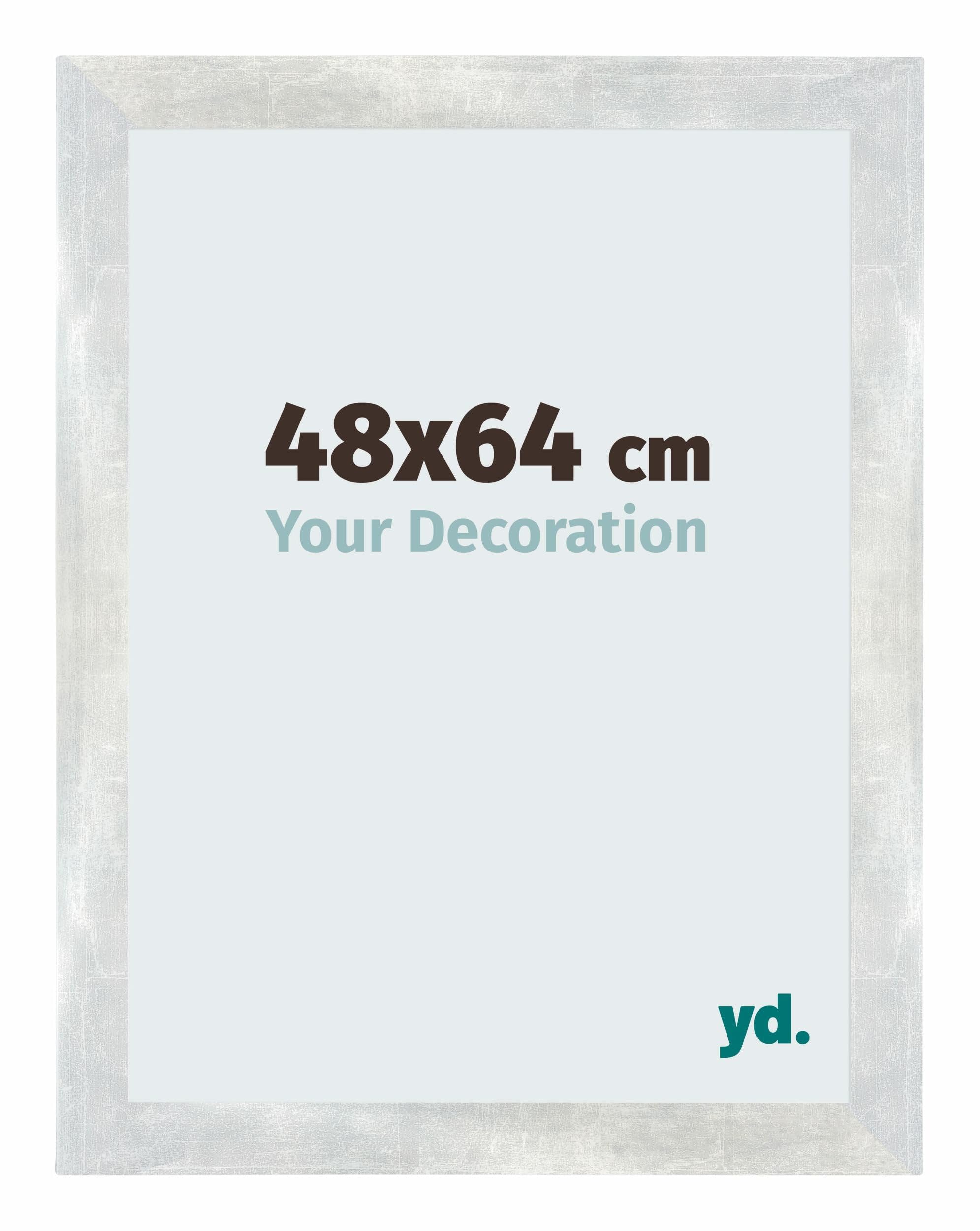 Your Decoration - Puzzle frame 48x64 - Silver Shiny Vintage - Puzzle frame 500-1000 Pieces - MDF Photoframe - Mura