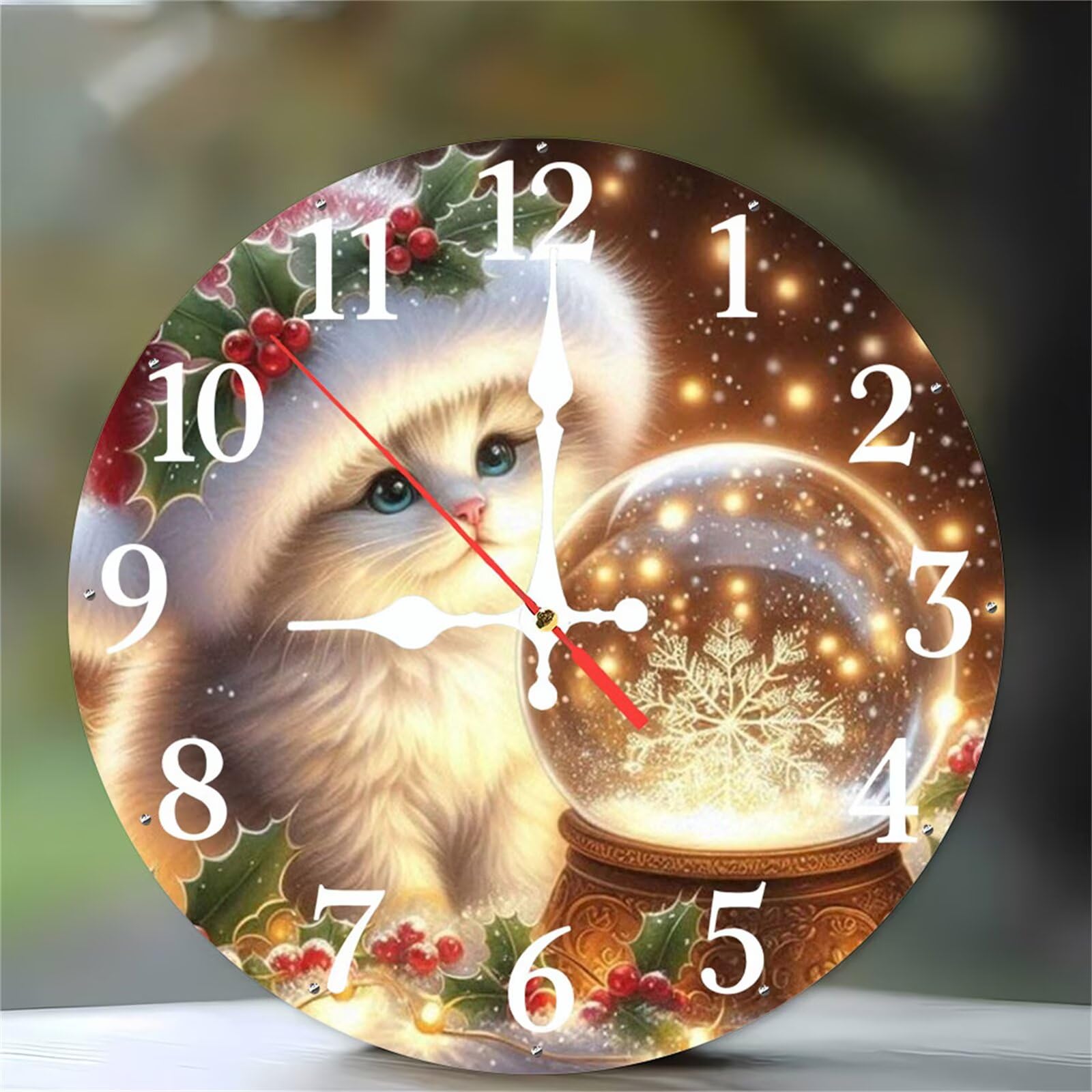 Pendule murale chat design pour salon et décoration de chambre