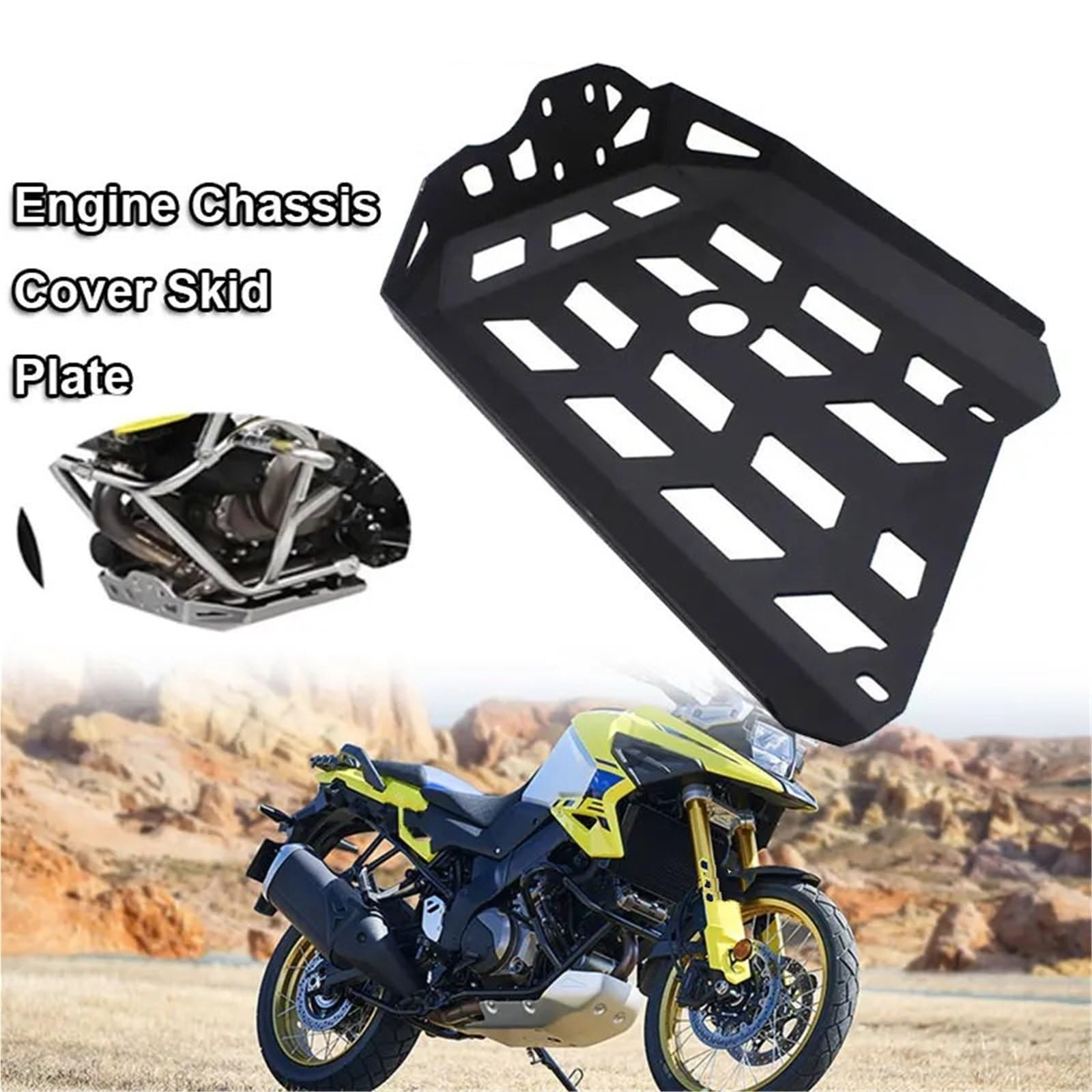 Per Suzuki V-Strom DL1050 XT 2020-2023 Protezione contro i colpi della piastra paramotore della protezione telaio motore motociclo copertura motore Base del Motore(12)