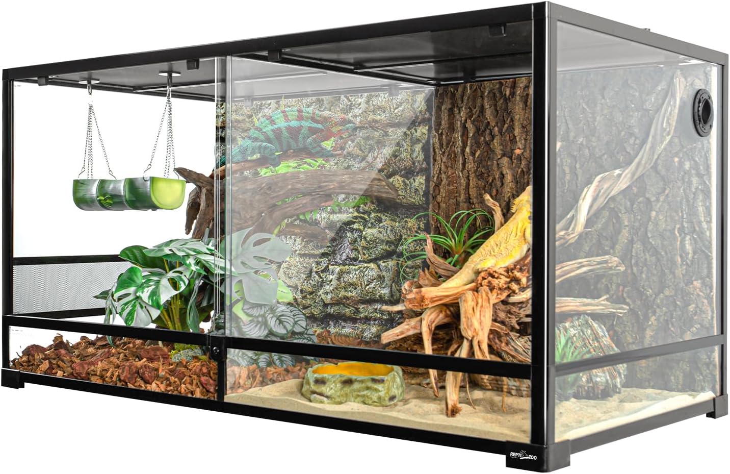 REPTIZOO 120 Gallon Large Reptile Terrarium Tank, 48 Kuwait
