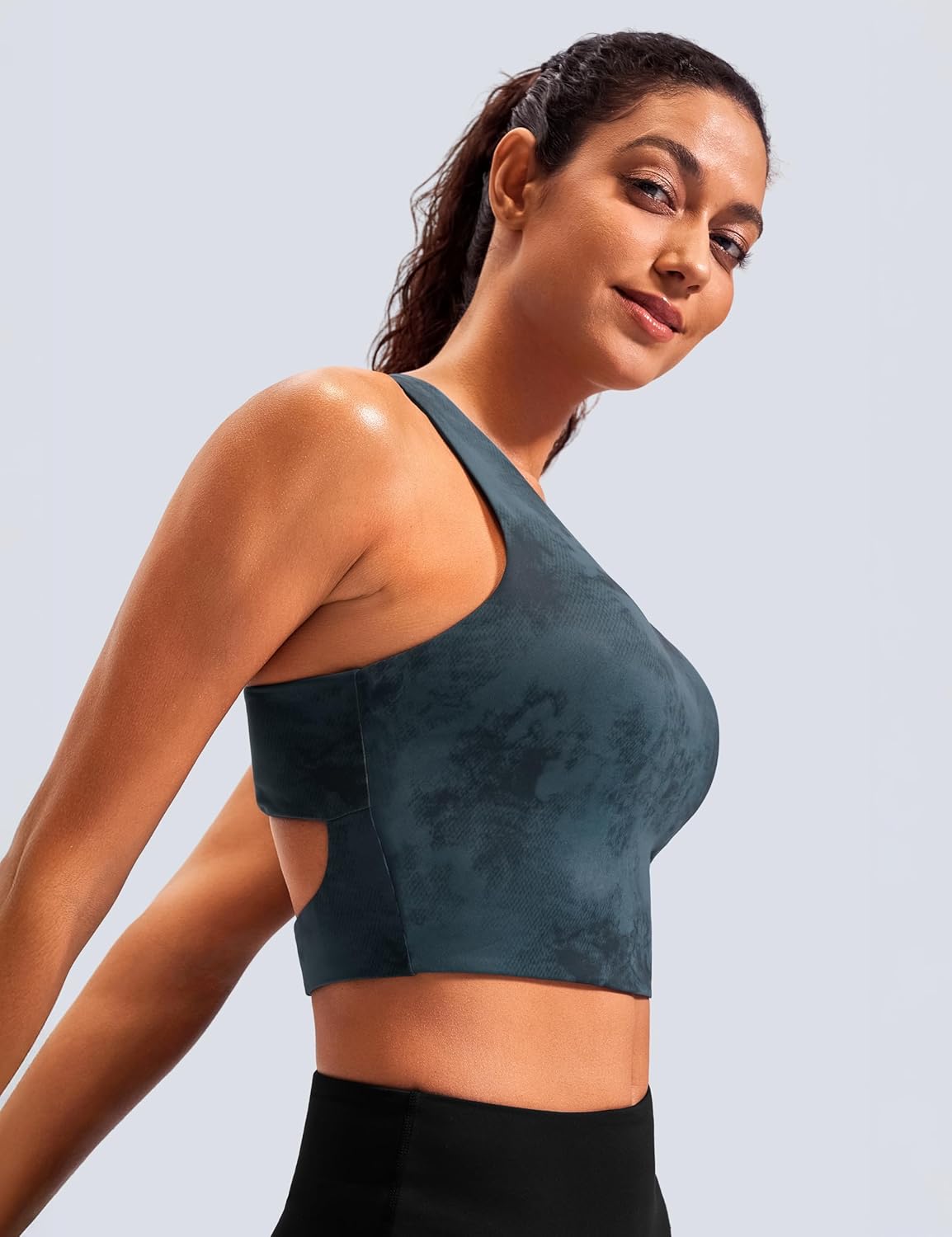 Sports Bras for Women Criss-Cross Back Padded Workout Tank Tops Medium Support Crop Tops for Women - Image 3