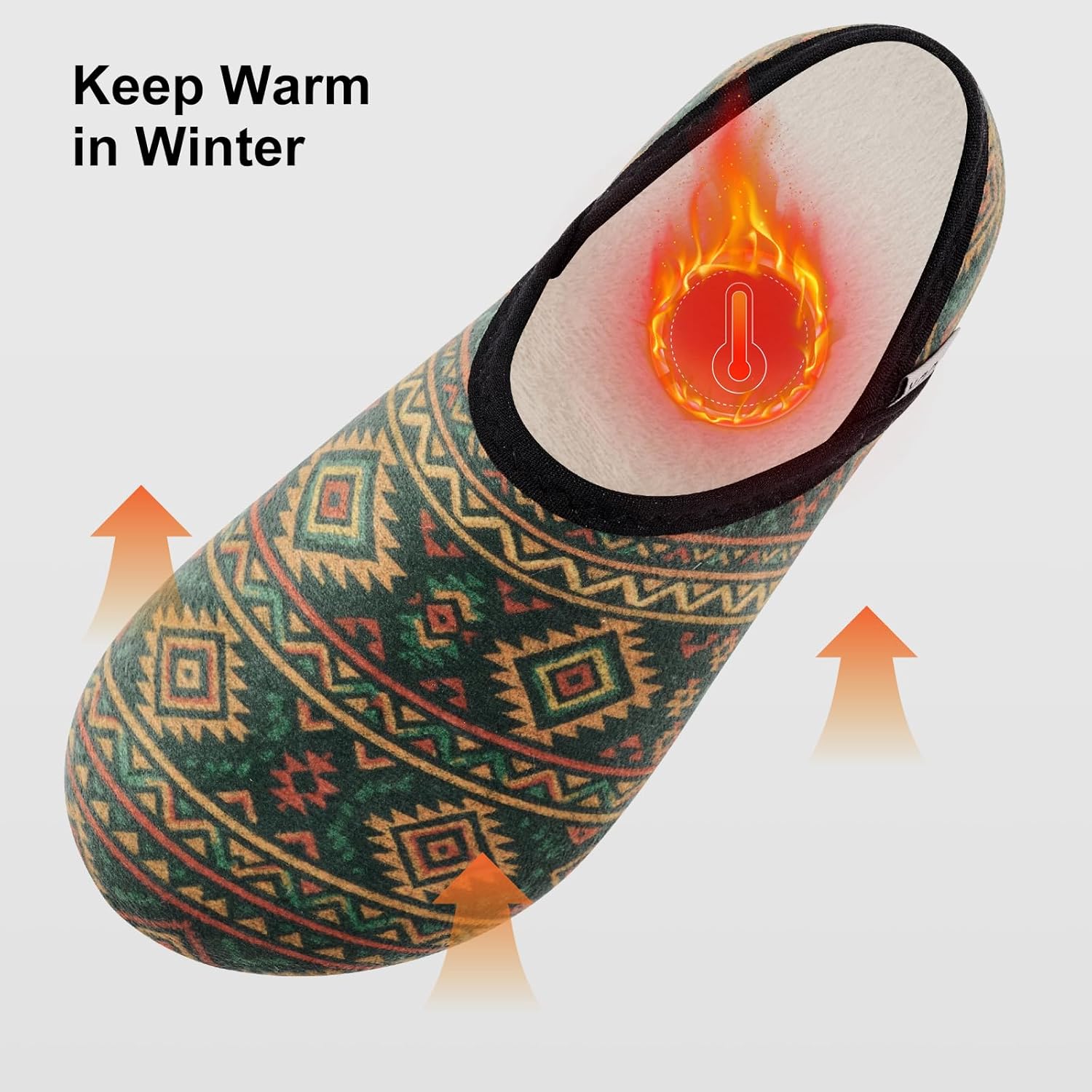 VIFUUR House Slippers for Women Men Slip on Indoor Barefoot Slipper Socks Fuzzy Cozy Sock Shoes for Home Bedroom Travel - Image 6