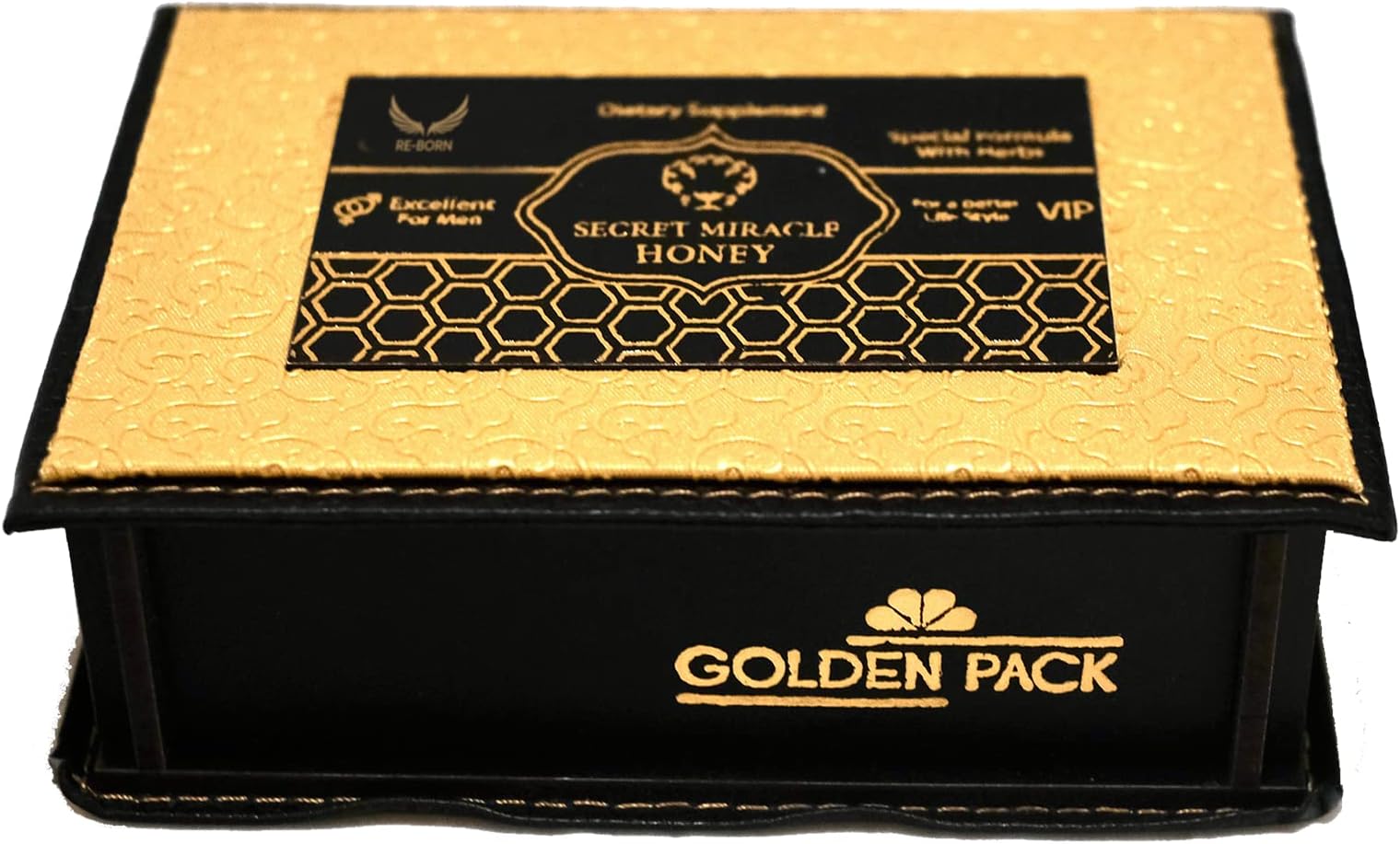 EFYC Miracle Organic Honey for Men with Natural Jelly Bee Pollen & 100% Pure Mixed Herbals (Pack of 12 Sachet), 0.5291 Ounce