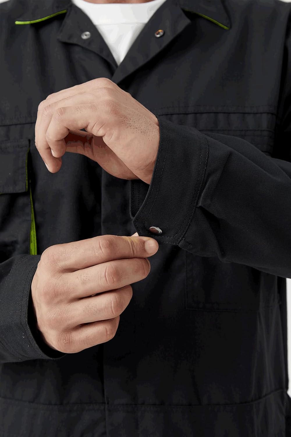 Men's Work Coverall Long Sleeves Overalls Mechanics Coveralls Workwear Jumpsuit with Multi Pockets - Image 5