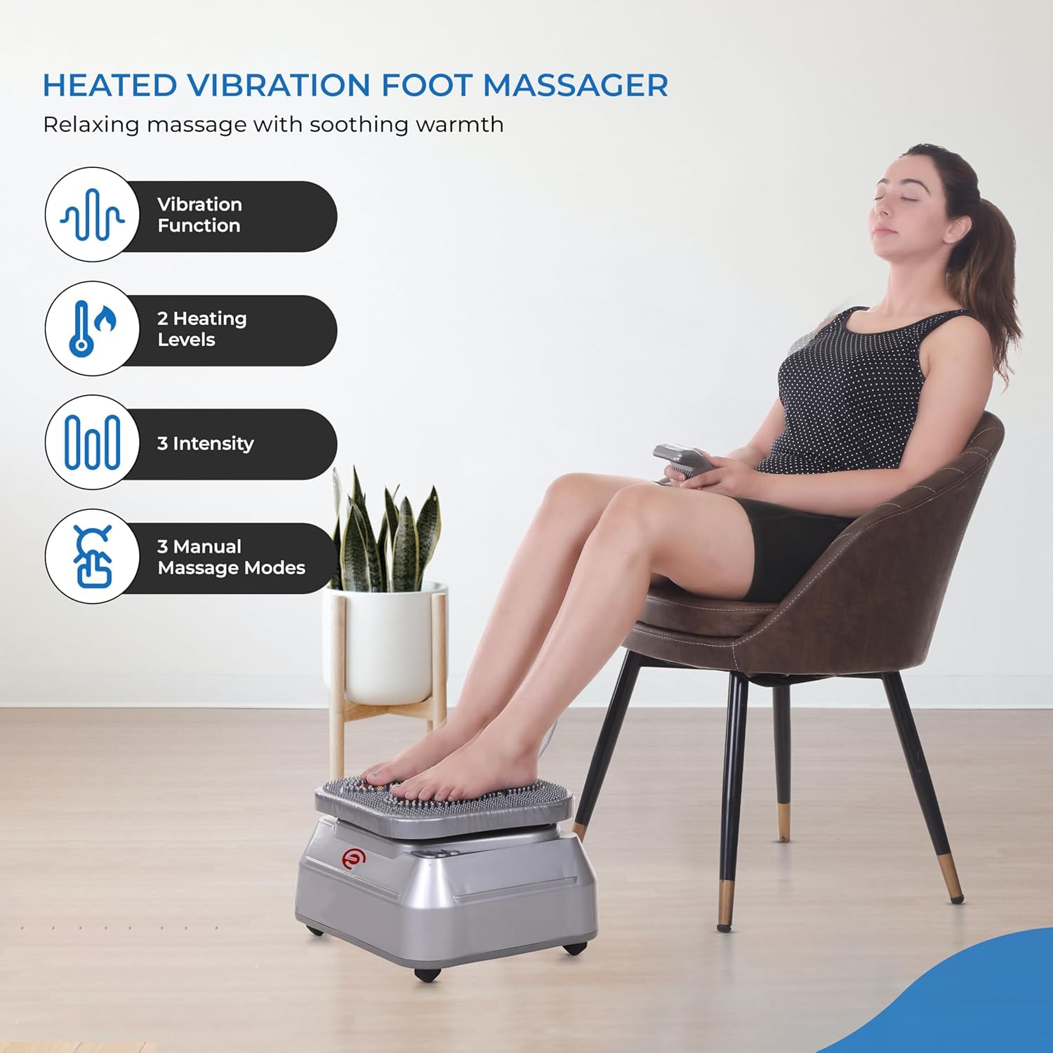 Diagram of massager features