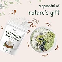 Vista 7 de Micro Ingredients Polvo de Leche de Coco Orgánico, 2 Libras Crema para Café, Té y Batidos a Base de Plantas Puro y Rico en MCT Sin