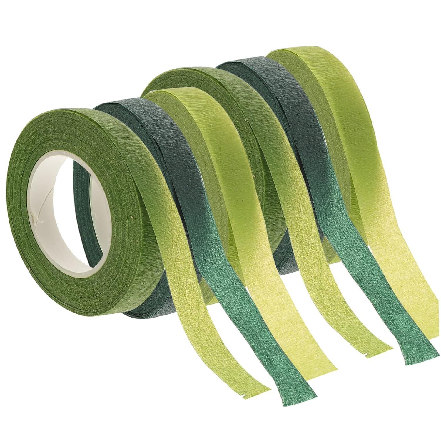 6rolls Floral Stem Tape for Bouquet Wrapping of Flower Wrapping Tape for Floral Arrangements Easy to Use Hand-tearable for Crafts Flower Crowns and More