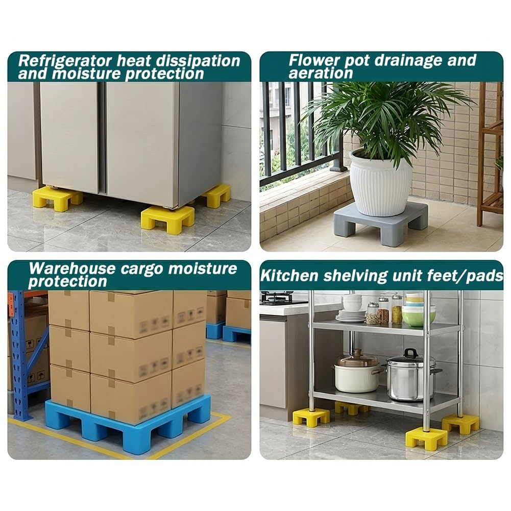 Pallet In Plastica Leggeri, Impermeabili E Impilabili | Pallet Di Base Resistenti All'usura, ideali Come Pedane Resistenti All'umidità Per Esterni, Casa, Cucina(40x30x12cm)