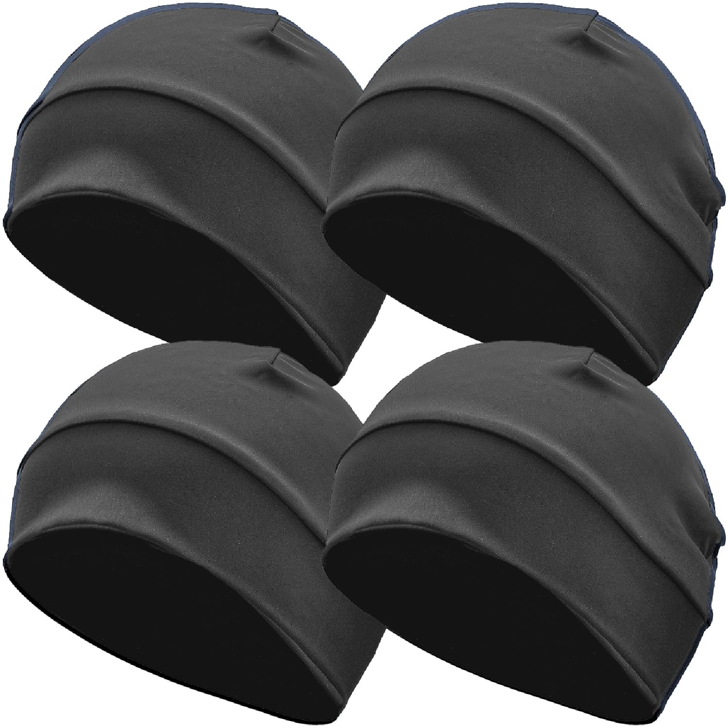 Headshion Gorro ligero con forro de casco refrescante, paquete de 4 gorros ultrafinos para dormir en ciclismo y correr