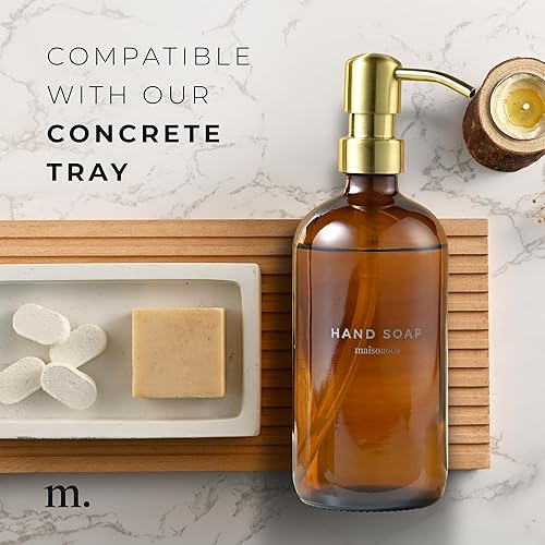 Miniatura 7 de MaisoNovo Juego de dispensador de jabón y loción de baño  2 bombas plateadas de vidrio transparente