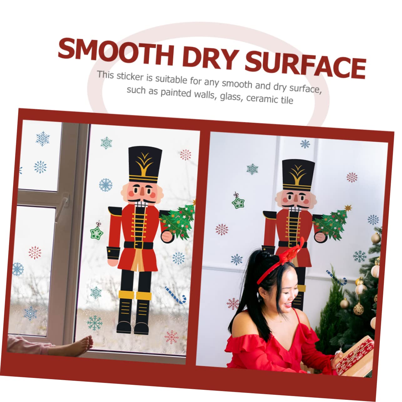 PRETYZOOM 4 Pz Vetrofanie Natalizie La Finestra Di Natale Aggrappa Addobbi Natalizi Frigorifero Natalizio Aggrapparsi Alla Finestra Di Natale Adesivi Natalizi Per Il Frigorifero Pvc