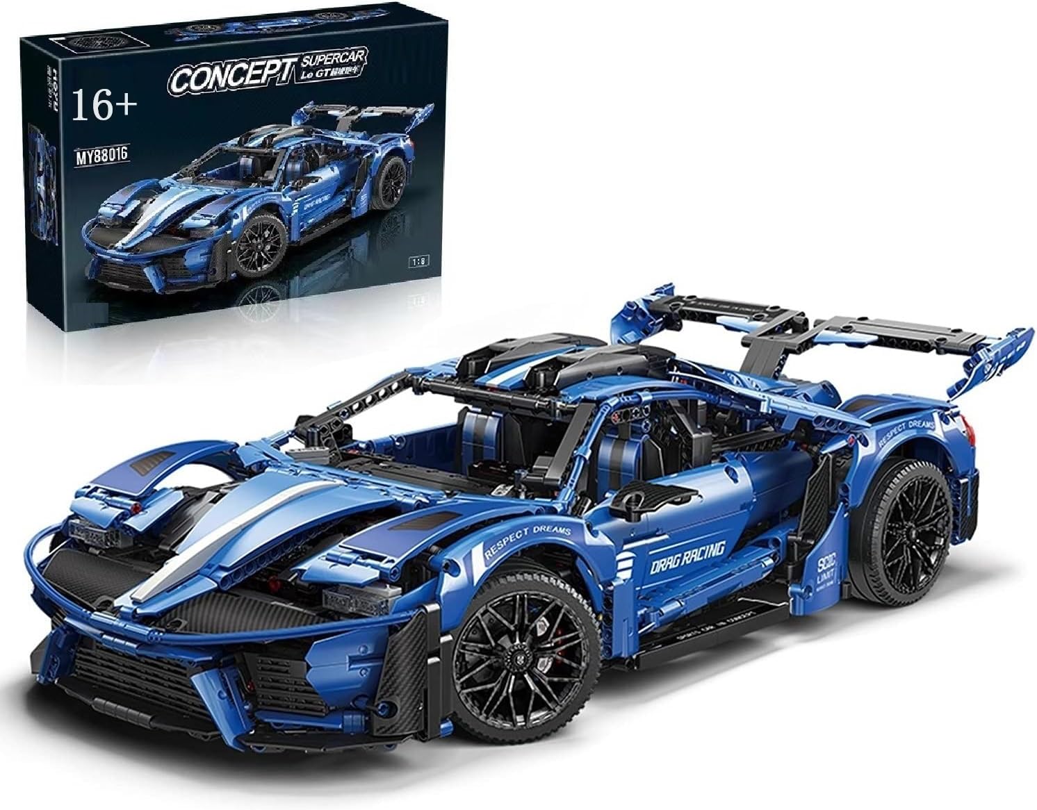 LIKLIKLINK SUV Geländewagen Bausatz - 676 Teile Camping-Auto Mit Zelt & Displaybox