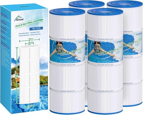 PCC80 Pool Filter Replaces Pentair CCP320, Unicel C-7470, Ultral-A5, 4 Pack